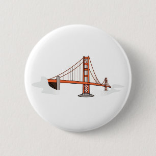De Bestemming van golden gate bridge San Ronde Button 5,7 Cm