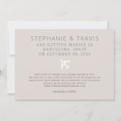 De Bestemmingsweddenschap van de wereldkaart spare Aankondiging (Achterkant)