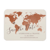 De Bestemmingsweddenschap van de Wereldkaart van h Magneet (Horizontaal)