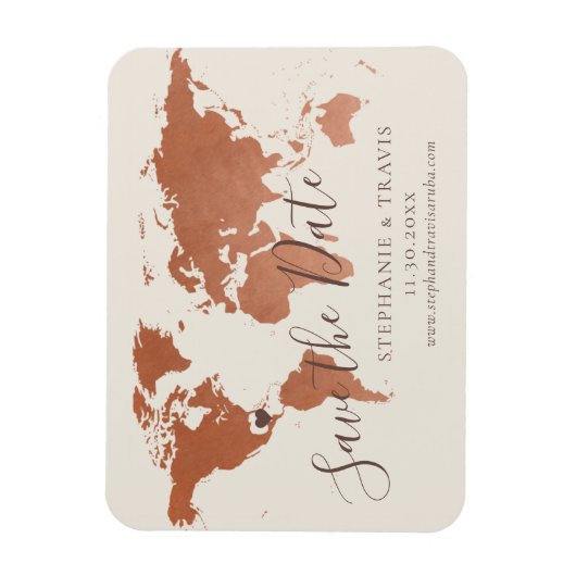 De Bestemmingsweddenschap van de Wereldkaart van h Magneet (Verticaal)