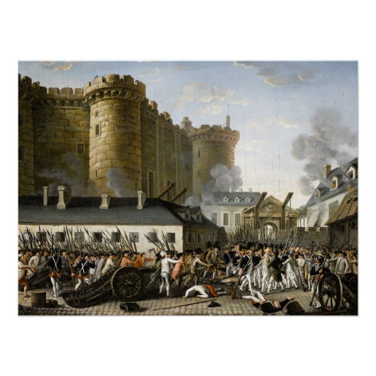 De bestorming van de Bastille Perfect Poster (Voorkant)