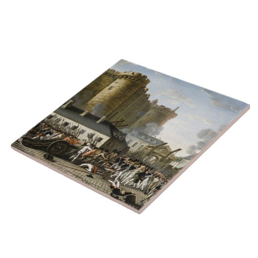 De bestorming van de Bastille Tegeltje (Zijkant)
