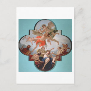 De bestraffing van Cupid (olie op canvas) Briefkaart