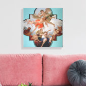 De bestraffing van Cupid (olie op canvas) Canvas Afdruk (Insitu (Woonkamer))