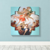 De bestraffing van Cupid (olie op canvas) Canvas Afdruk (Insitu (Houten vloer))