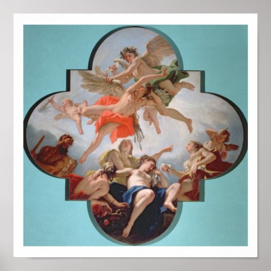 De bestraffing van Cupid (olie op canvas) Poster (Voorkant)