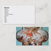 De bestraffing van Cupid (olie op canvas) Visitekaartje (Voorkant / Achterkant)