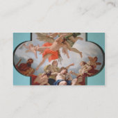 De bestraffing van Cupid (olie op canvas) Visitekaartje (Achterkant)