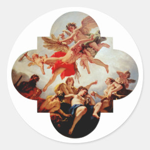 De bestraffing van de liefde ronde sticker