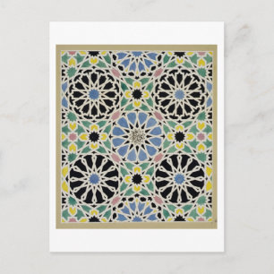 De Bestrating van het mozaïek in Alhambra, van de Briefkaart