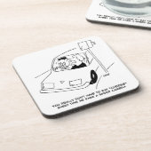 De bestuurder zegt Kaas wanneer het overgaan van e Bier Onderzetter (Linkerzijde)