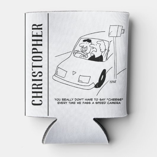 De bestuurder zegt Kaas wanneer het overgaan van e Blikjeskoeler (Voorkant)