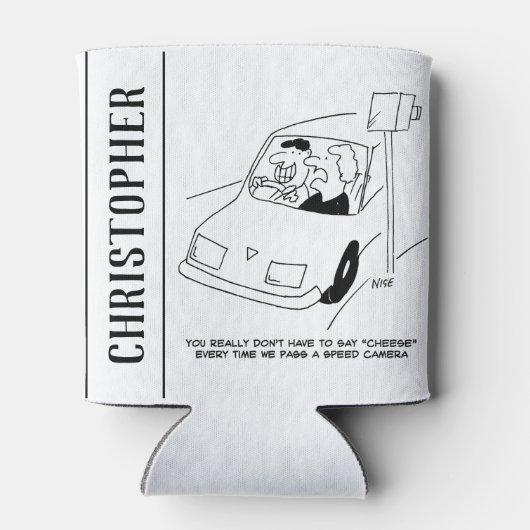 De bestuurder zegt Kaas wanneer het overgaan van e Blikjeskoeler (Achterkant)