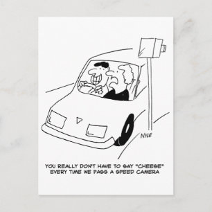 De bestuurder zegt Kaas wanneer het overgaan van e Briefkaart