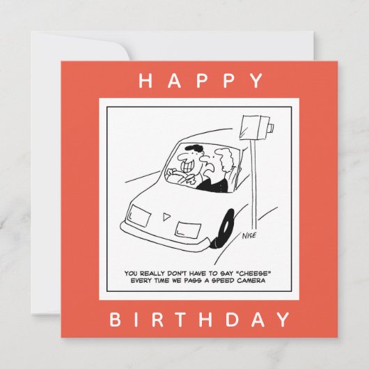 De bestuurder zegt Kaas wanneer het overgaan van e Kaart (Voorkant)