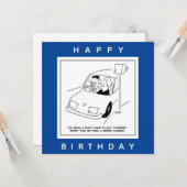 De bestuurder zegt Kaas wanneer het overgaan van e Kaart (Voorkant / Achterkant in situ)