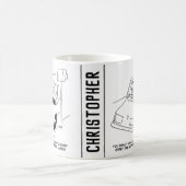 De bestuurder zegt Kaas wanneer het overgaan van e Koffiemok (Center)