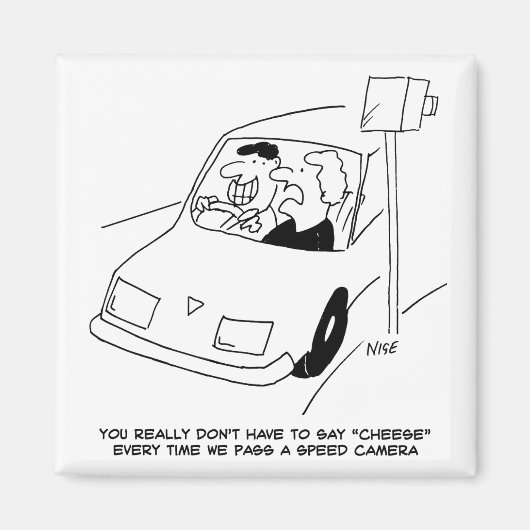 De bestuurder zegt Kaas wanneer het overgaan van e Magneet (Voorkant)