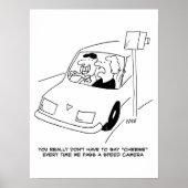 De bestuurder zegt Kaas wanneer het overgaan van e Poster (Voorkant)