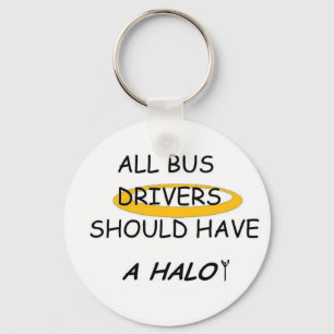 De bestuurders van schoolbussen moeten een halo he sleutelhanger