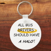 De bestuurders van schoolbussen moeten een halo he sleutelhanger (Voorkant)