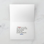 DE "BETEKENING VAN DE VRIENDSCHAP" EN EEN DANK DIE BEDANKKAART (Binnen)