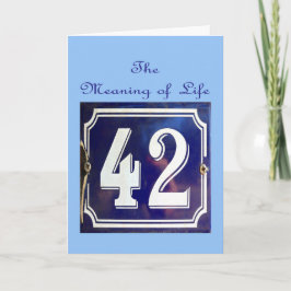 De betekenis van alles. kaart