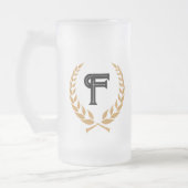 "De Betekenis van Bier." Monogram Biermok Matglas Bierpul (Links)