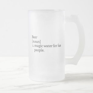 "De Betekenis van Bier." Monogram Biermok Matglas Bierpul