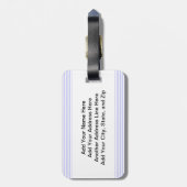 De Betekenis van de chocolade Bagagelabel (Achterkant verticaal)