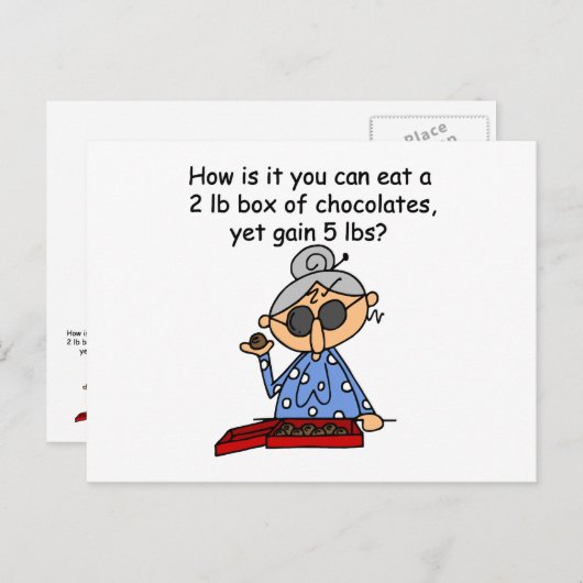 De Betekenis van de chocolade Briefkaart (Voorkant / Achterkant)