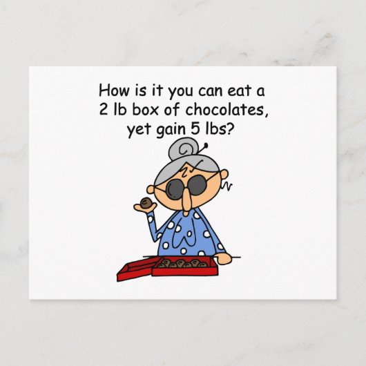 De Betekenis van de chocolade Briefkaart (Voorkant)