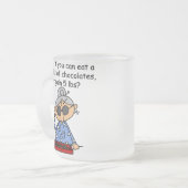 De Betekenis van de chocolade Matglas Koffiemok (Voorkant links)