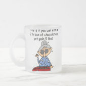 De Betekenis van de chocolade Matglas Koffiemok (Links)