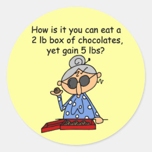 De Betekenis van de chocolade Ronde Sticker