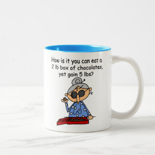 De Betekenis van de chocolade Tweekleurige Koffiemok