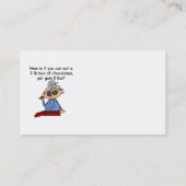 De Betekenis van de chocolade Visitekaartje (Achterkant)