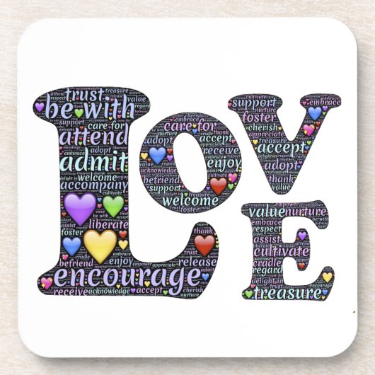 De betekenis van de liefde bier onderzetter (Voorkant)