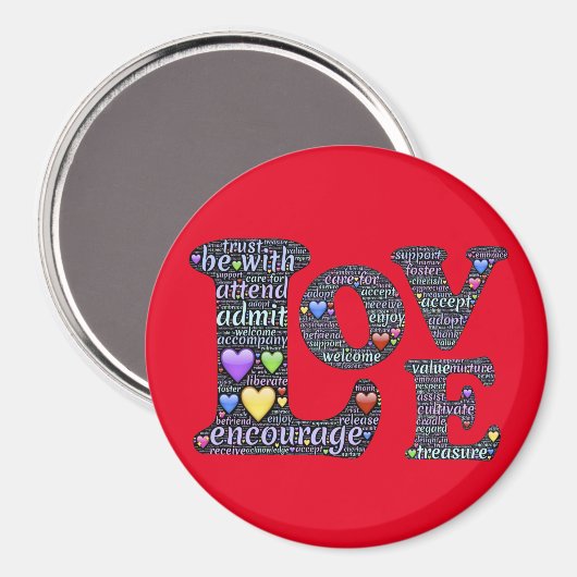 De betekenis van de liefde magneet (Voorkant / Achterkant)