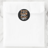 De betekenis van een gezin is het mooiste cadeau ronde sticker (Tas)