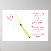 De betekenis van het leven poster (Voorkant)