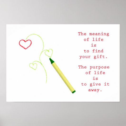 De betekenis van het leven poster (Voorkant)