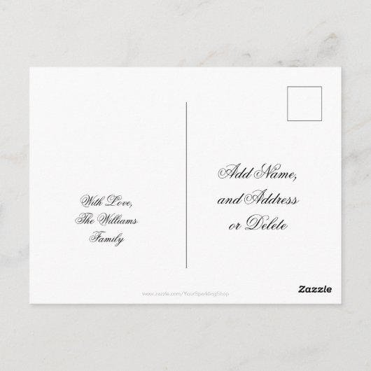 De betekenis van Kerst Inspirerend Typografie Briefkaart (Achterkant)