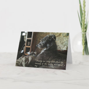 De Betekenis van Liefde Hond Kaart