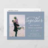 De beter samen Minimale Foto bewaart de Datum Aankondigingskaart (Voorkant / Achterkant)