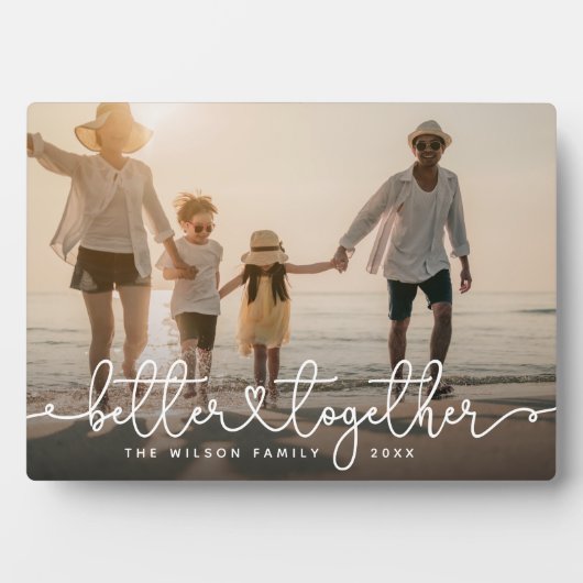 De beter samen Moderne Foto van de Aangepaste Fami Fotoplaat (voorkant)
