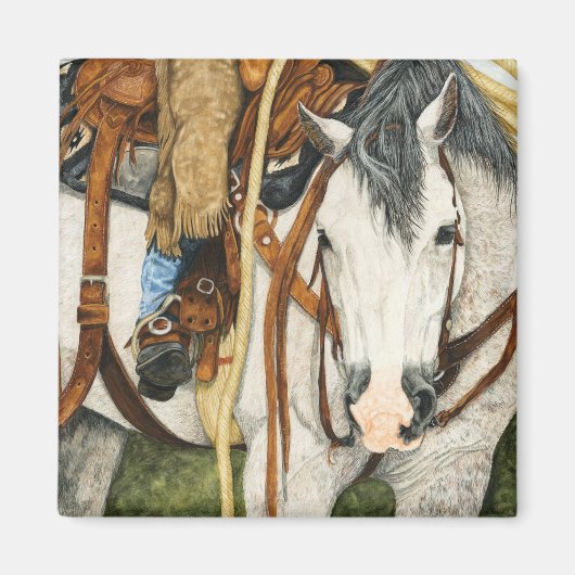 De betere helft - Western Paard & Ruiter Magneet (Voorkant)