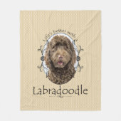 De betere labradoedle Fleece Blanket (Voorkant)