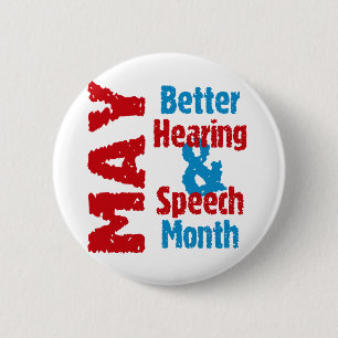 De betere Maand van de Hoorzitting & van de Ronde Button 5,7 Cm