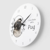 De betere Pug Clock van het leven Grote Klok (Hoek)